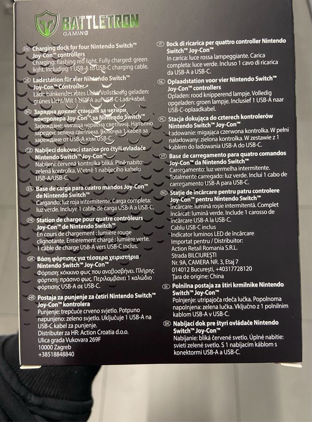 Cargador Joy-Con Nintendo switch