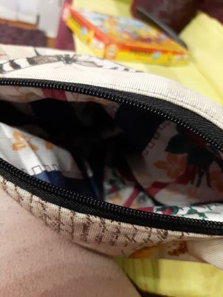 Bolso de tela con mariposas