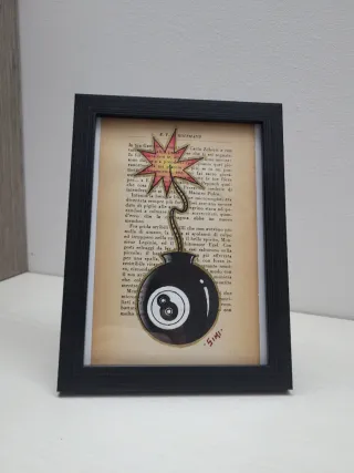 Quadro tattoo palla 8