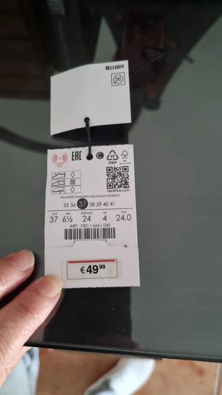 Botas altas Breska negras talla 37