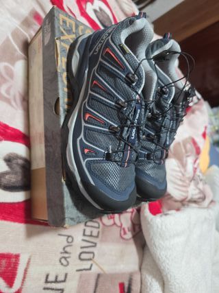 Zapatillas Salomon Talla 42 Azul/Gris