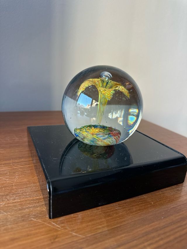 Pisapapeles Vidrio Murano Flor