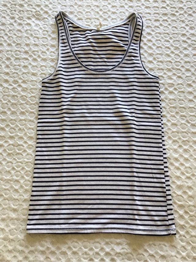 Camiseta de tirantes a rayas
