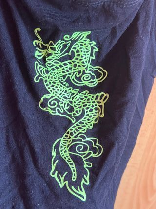 Body Dragón Neón Negro y Verde