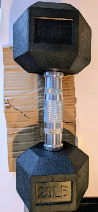 Mancuerna hexagonal 9 kg (20 LB)