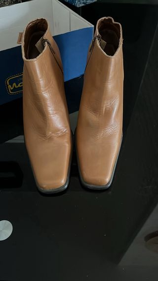 Botines Mustang Marrones Tacón