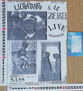 Poster Ultratanfo & le Zaffate - 1988