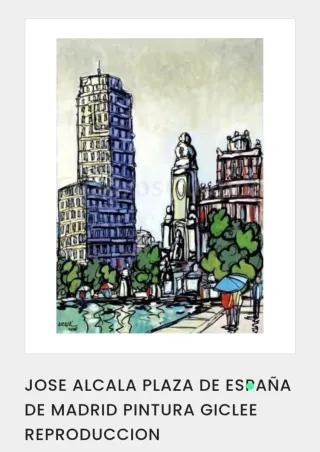 Cuadro Plaza de España José Alcalá