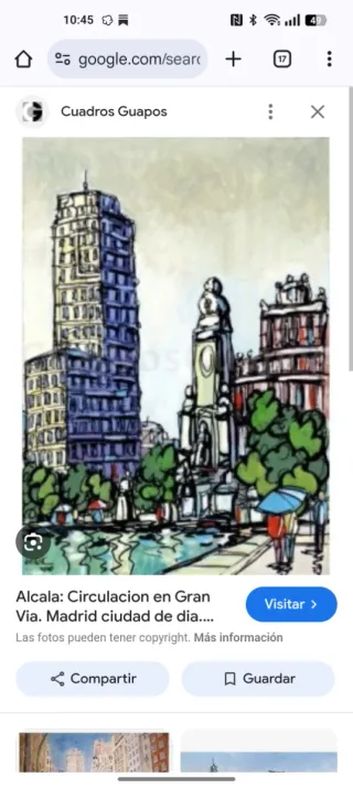 Cuadro Plaza de España José Alcalá