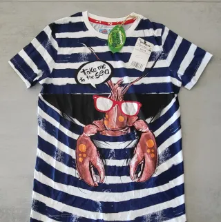 Camiseta Desigual Talla 13/14 Cangrejo