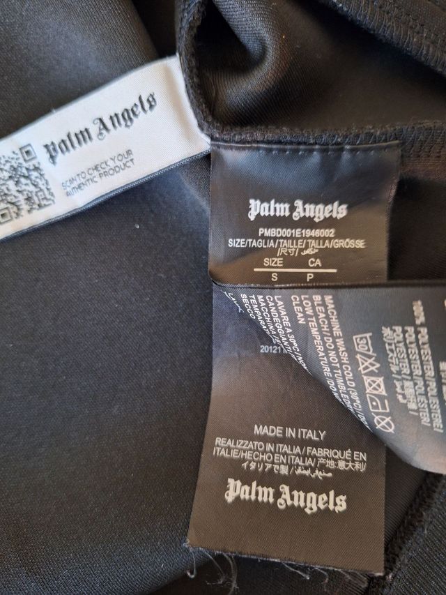 FELPA NERA PALM ANGELS