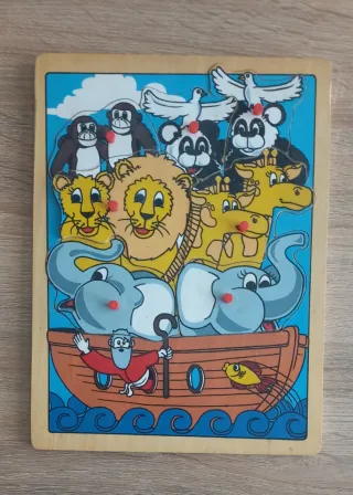 Lote de 3 Puzzles Infantiles Madera