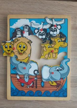 Lote de 3 Puzzles Infantiles Madera