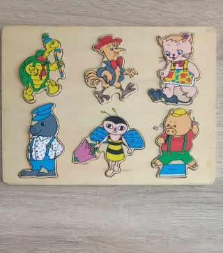 Lote de 3 Puzzles Infantiles Madera