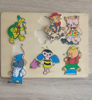 Lote de 3 Puzzles Infantiles Madera