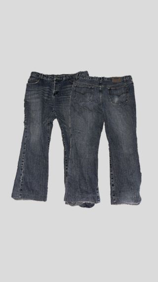 Jeans a zampa blu