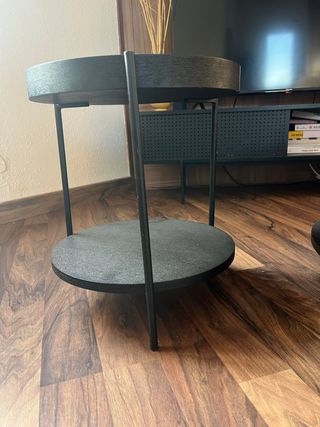 Tavolini rotondi in legno nero