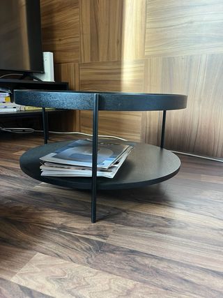 Tavolini rotondi in legno nero