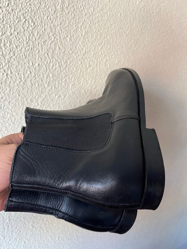 Botas Chelsea Negras Piel