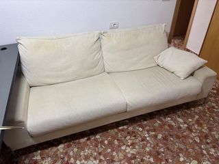 Sofá de 3 plazas beige