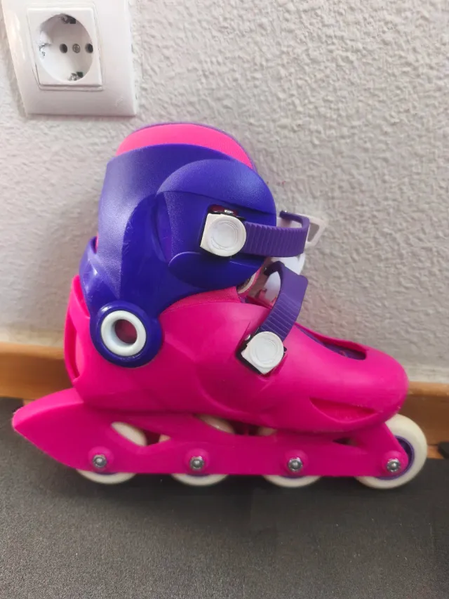 Patines Oxelo niña talla 32-34 rosa/morado