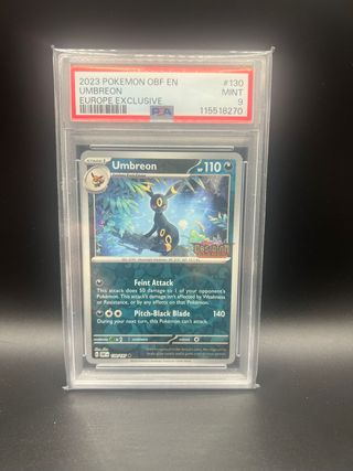 Umbreon OBF 130 PSA 9 English Pokèmon Europe exclu