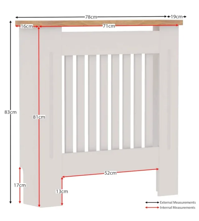 2 Cubiertas para radiador blancas