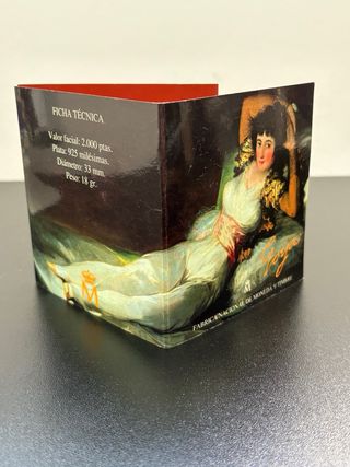 Moneda 2000 Pesetas Plata Juan Carlos I 1996