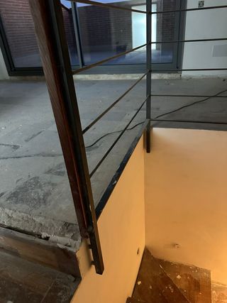 Barandilla de aluminio dos piezas 114cm+116cm