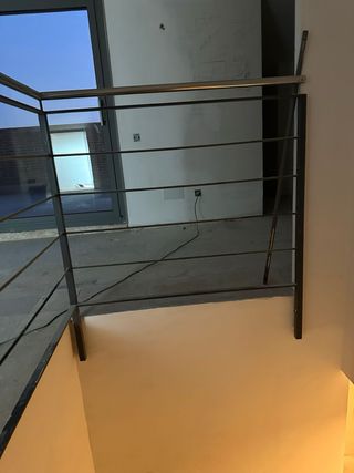 Barandilla de aluminio dos piezas 114cm+116cm