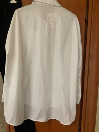 Camicia strass bianca e pantalone nero