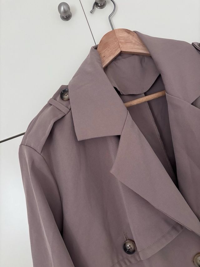 Gabardina gris talla M sin estrenar