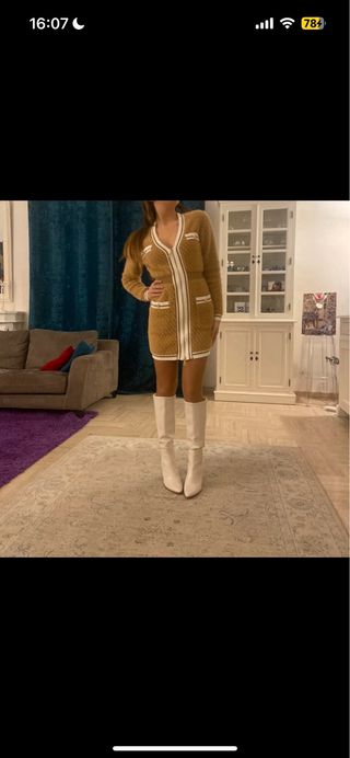 Abito Elisabetta Franchi invernale marrone