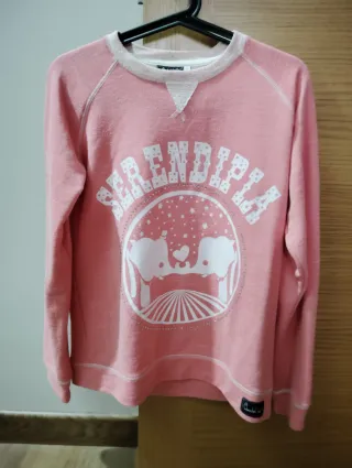 Jersey Anabel Lee rosa con estampado