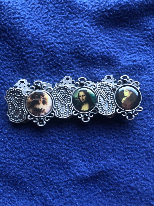 Bracciale elastico metallo con cammei