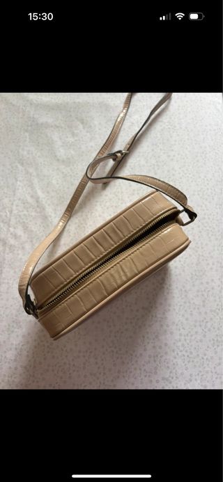 Bolso bandolera beige Stradivarius