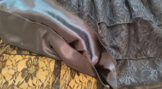 Vestido de fiesta corto Talla S/M marca Blanco .