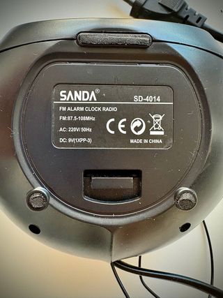 Radio Despertador Sanda SD4014 Negro