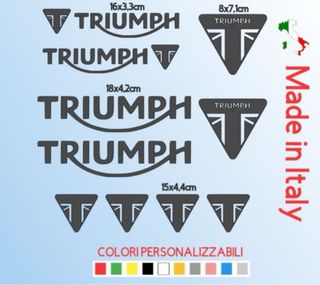 Adesivi Triumph Oro Kit Made in Italy