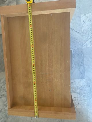 Mesita mueble cajonera marrón