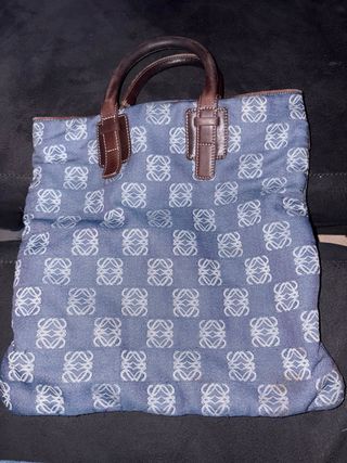 Bolso Loewe Monogram Azul y Marrón