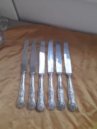 6 Antichi Coltelli da Tavola