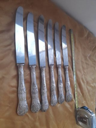 6 Antichi Coltelli da Tavola