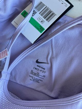 Sujetador deportivo Nike morado