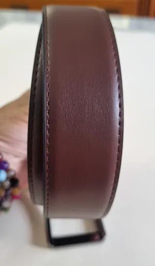 Cinturón de cuero genuino reversible hombre