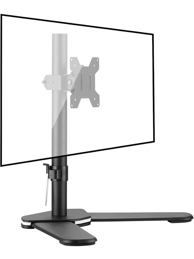 Soporte Monitor PC Negro/Plateado.