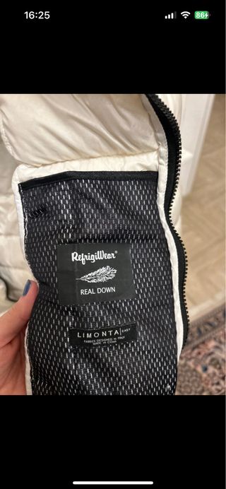 Piumino Refrigiwear Bianco con Cappuccio