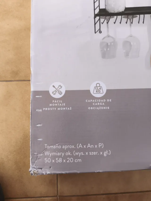 Estantería de pared metálica Home Creation