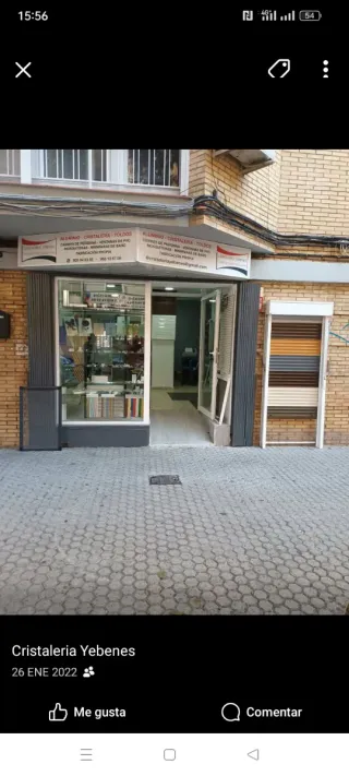 Cristalería, Aluminio y Toldos Yebenes