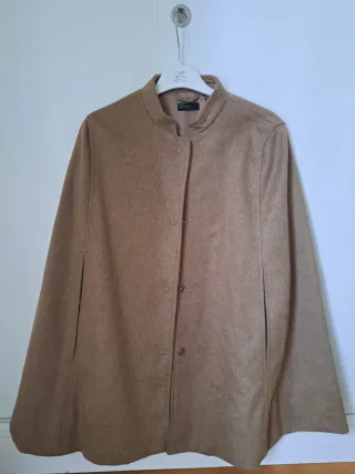 Mantella Benetton Beige/Marrone Taglia Unica